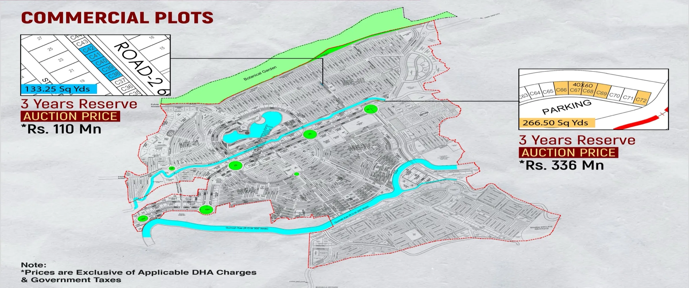 Commercial plot plan